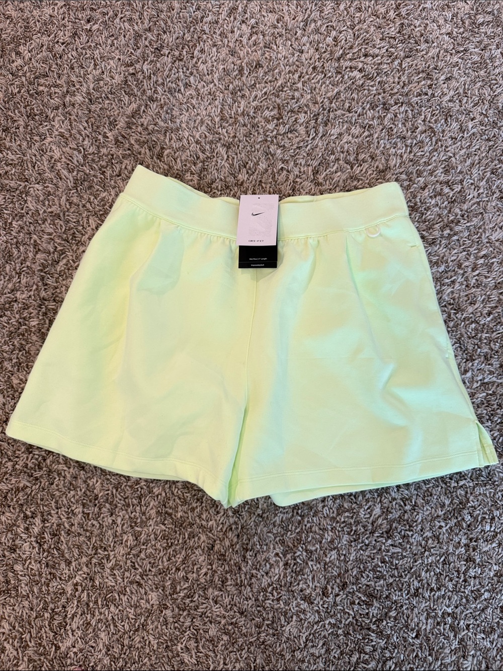 Nike Women’s Neon Lime Athletic Training Shorts